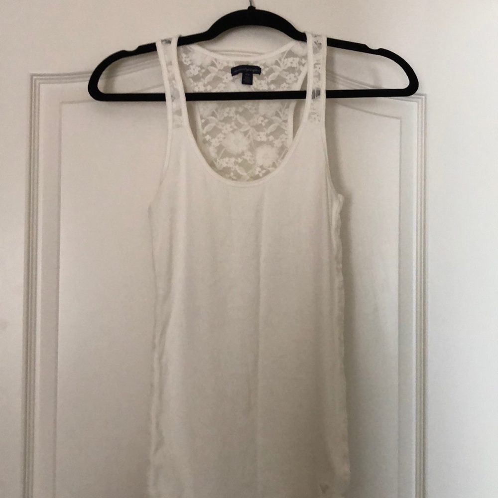 Lace back AE tank top